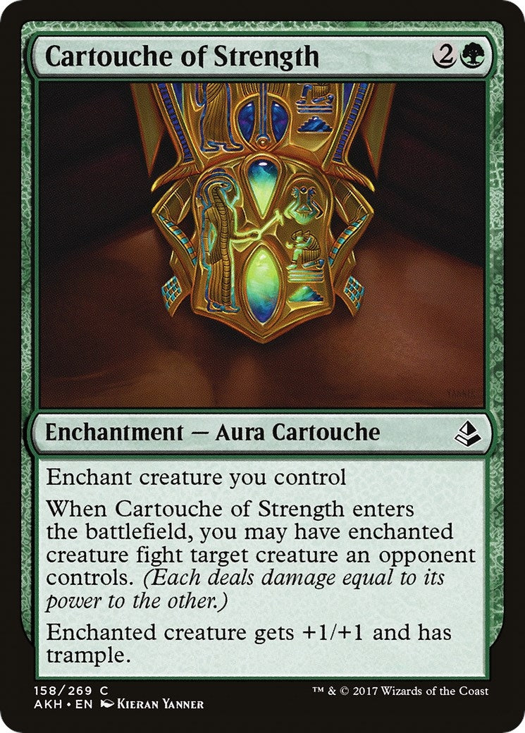 Image for Cartouche of Strength (Amonkhet) (158) - Magic: The Gathering
