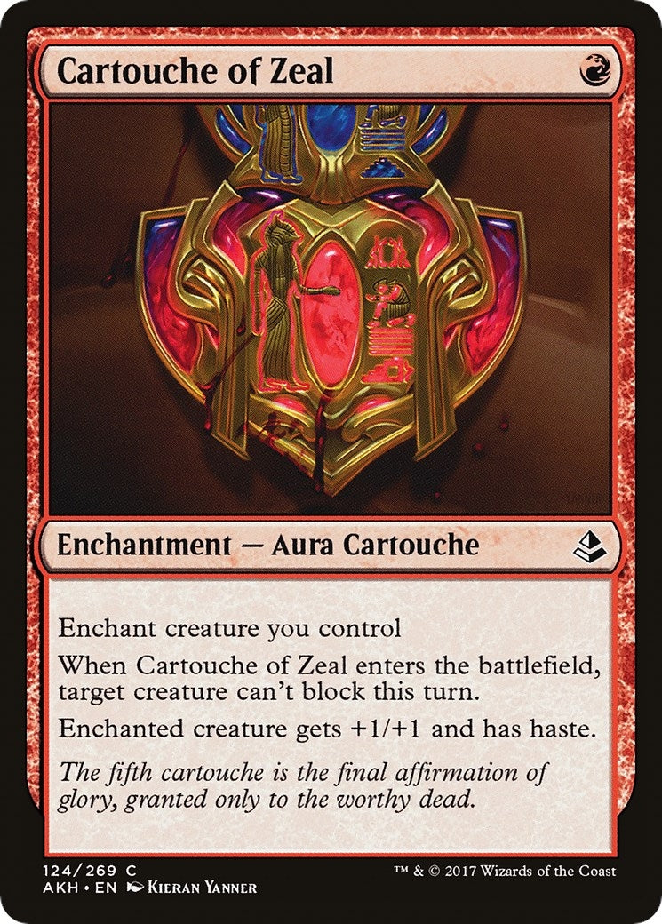Image for Cartouche of Zeal (Amonkhet) (124) - Magic: The Gathering