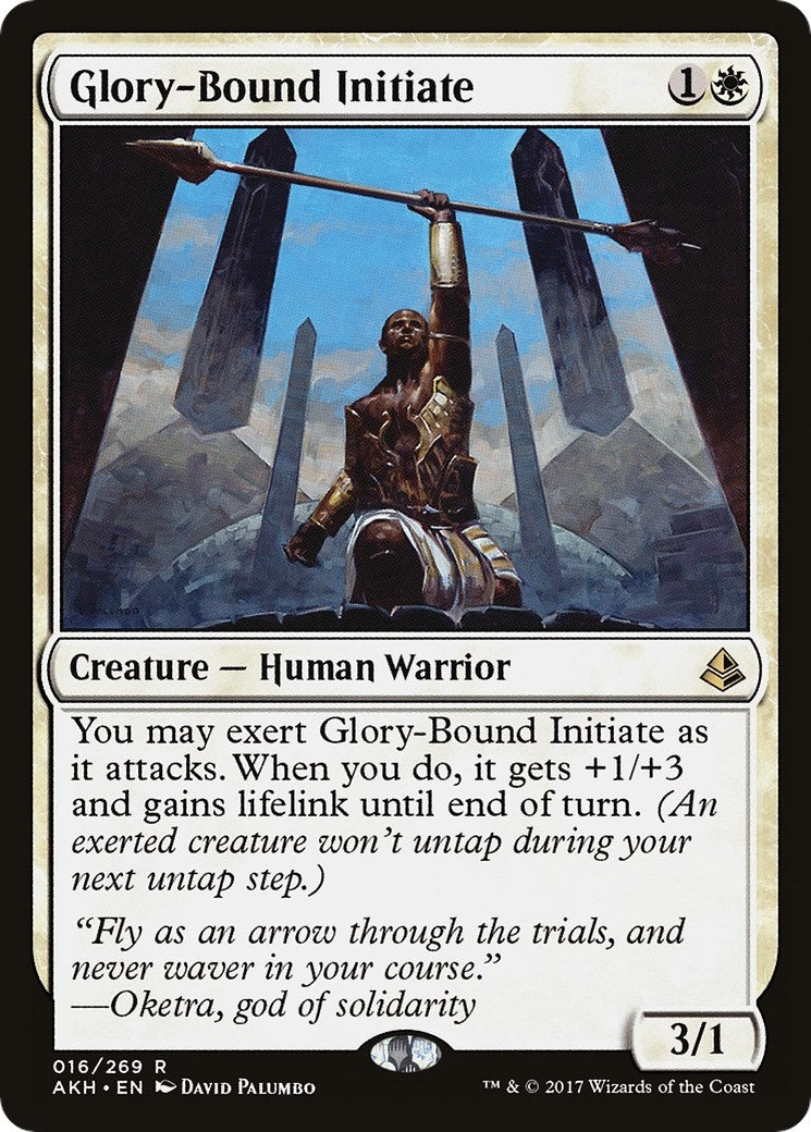 Image for Glory-Bound Initiate (Amonkhet) (16) - Magic: The Gathering