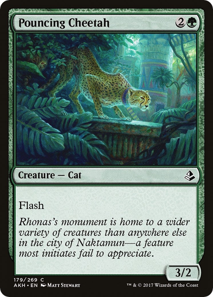 Image for Pouncing Cheetah (Amonkhet) (179) - Magic: The Gathering