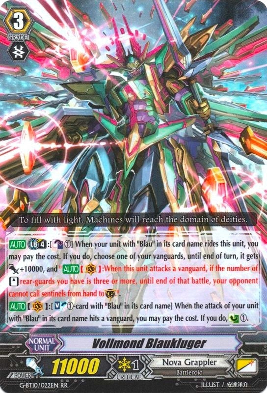 Image for Vollmond Blaukluger (G-BT10: Raging Clash of the Blade Fangs) (G-BT10/022EN) - Cardfight Vanguard