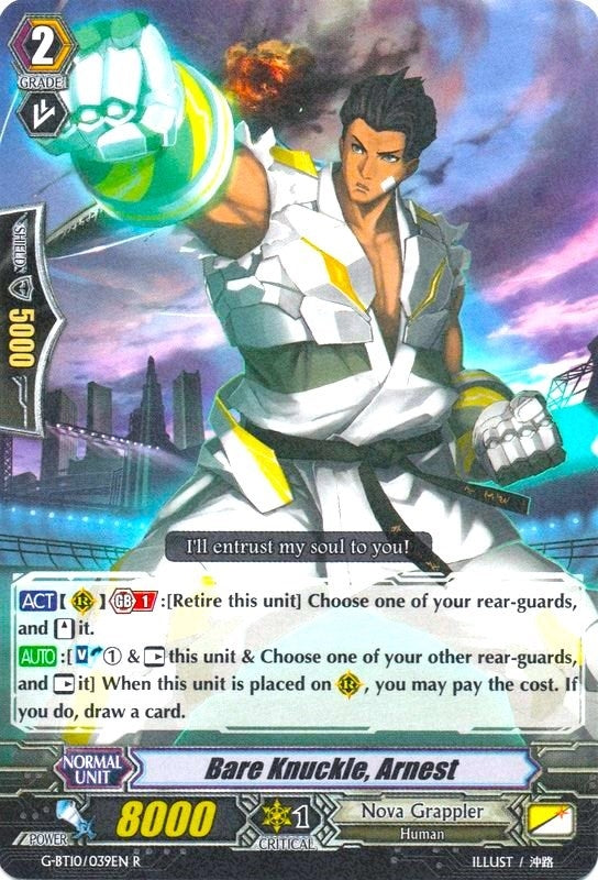 Image for Bare Knuckle, Arnest (G-BT10: Raging Clash of the Blade Fangs) (G-BT10/039EN) - Cardfight Vanguard
