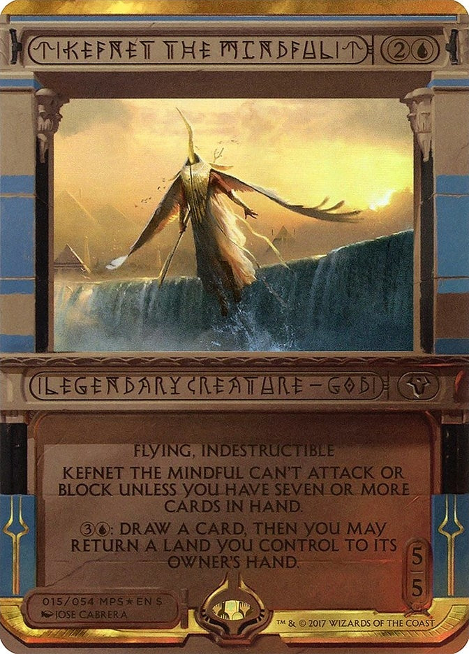 Image for Kefnet the Mindful (Masterpiece Series: Amonkhet Invocations) (15) - Magic: The Gathering