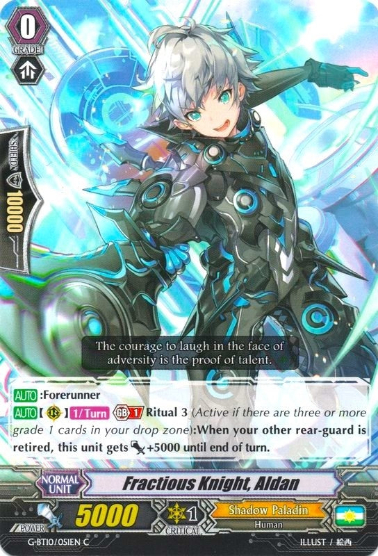 Image for Fractious Knight, Aldan (G-BT10: Raging Clash of the Blade Fangs) (G-BT10/051EN) - Cardfight Vanguard