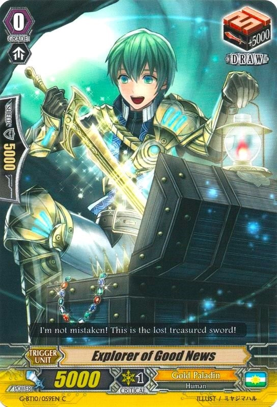 Image for Explorer of Good News (G-BT10: Raging Clash of the Blade Fangs) (G-BT10/059EN) - Cardfight Vanguard