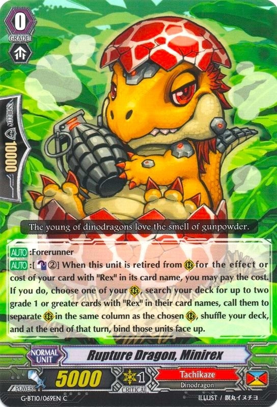Image for Rupture Dragon, Minirex (G-BT10: Raging Clash of the Blade Fangs) (G-BT10/069EN) - Cardfight Vanguard