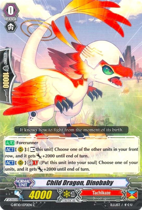 Image for Child Dragon, Dinobaby (G-BT10: Raging Clash of the Blade Fangs) (G-BT10/070EN) - Cardfight Vanguard
