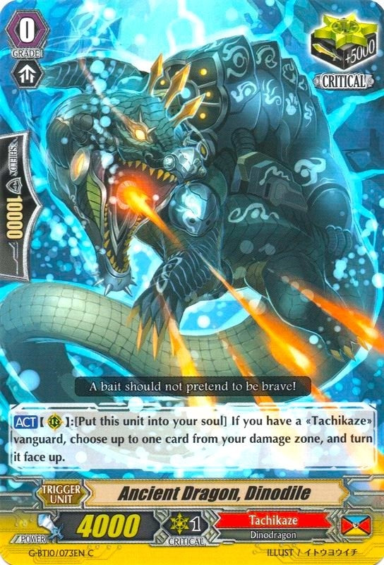 Image for Ancient Dragon, Dinodile (G-BT10: Raging Clash of the Blade Fangs) (G-BT10/073EN) - Cardfight Vanguard