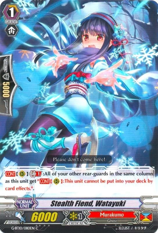 Image for Stealth Fiend, Watayuki (G-BT10: Raging Clash of the Blade Fangs) (G-BT10/080EN) - Cardfight Vanguard