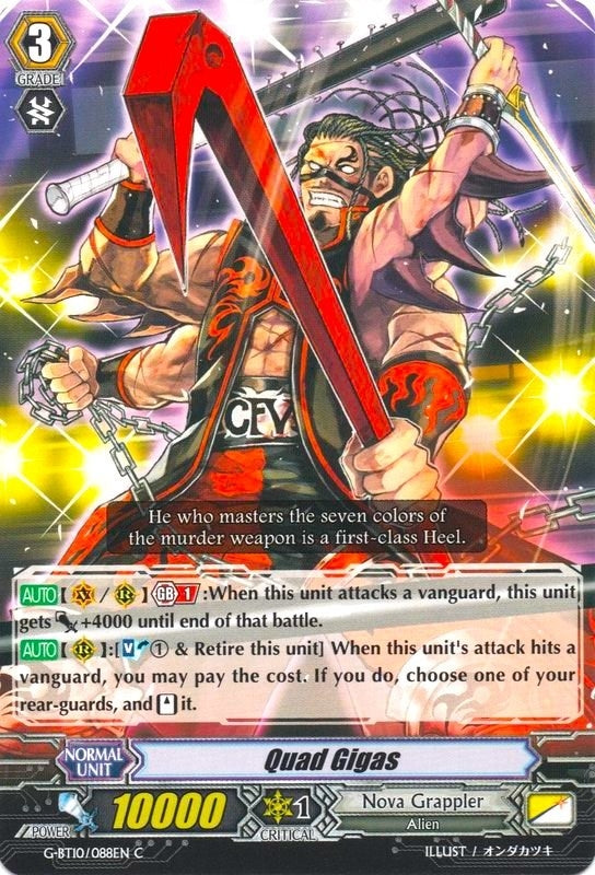 Image for Quad Gigas (G-BT10: Raging Clash of the Blade Fangs) (G-BT10/088EN) - Cardfight Vanguard