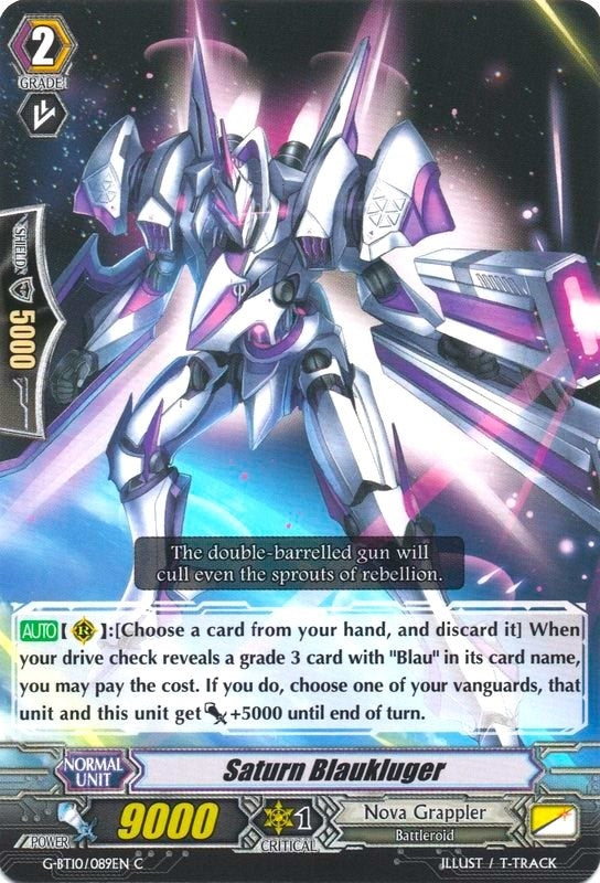 Image for Saturn Blaukluger (G-BT10: Raging Clash of the Blade Fangs) (G-BT10/089EN) - Cardfight Vanguard