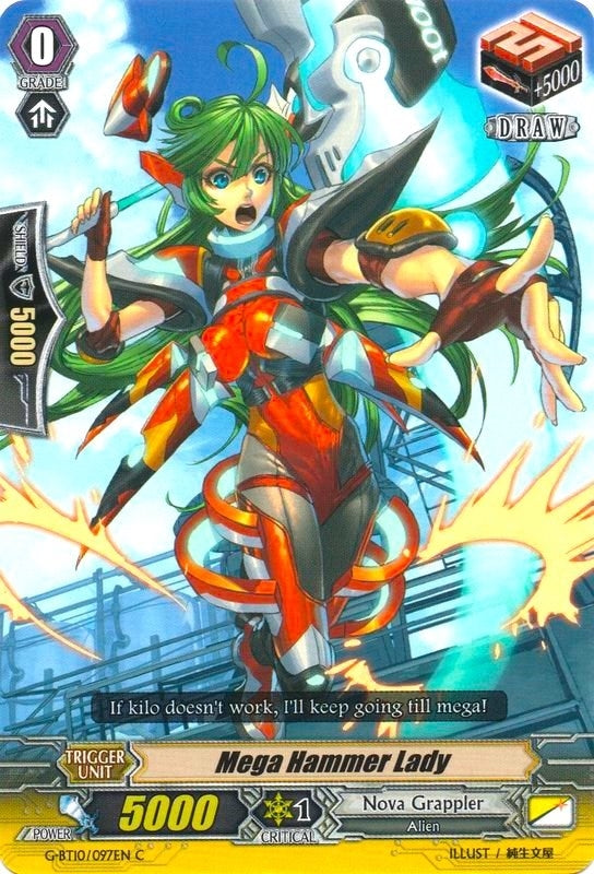 Image for Mega Hammer Lady (G-BT10: Raging Clash of the Blade Fangs) (G-BT10/097EN) - Cardfight Vanguard