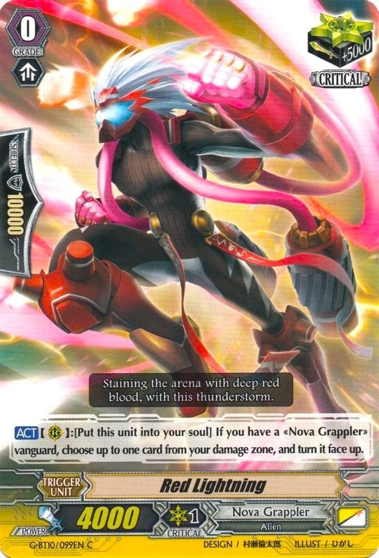 Image for Red Lightning (G-BT10: Raging Clash of the Blade Fangs) (G-BT10/099EN) - Cardfight Vanguard