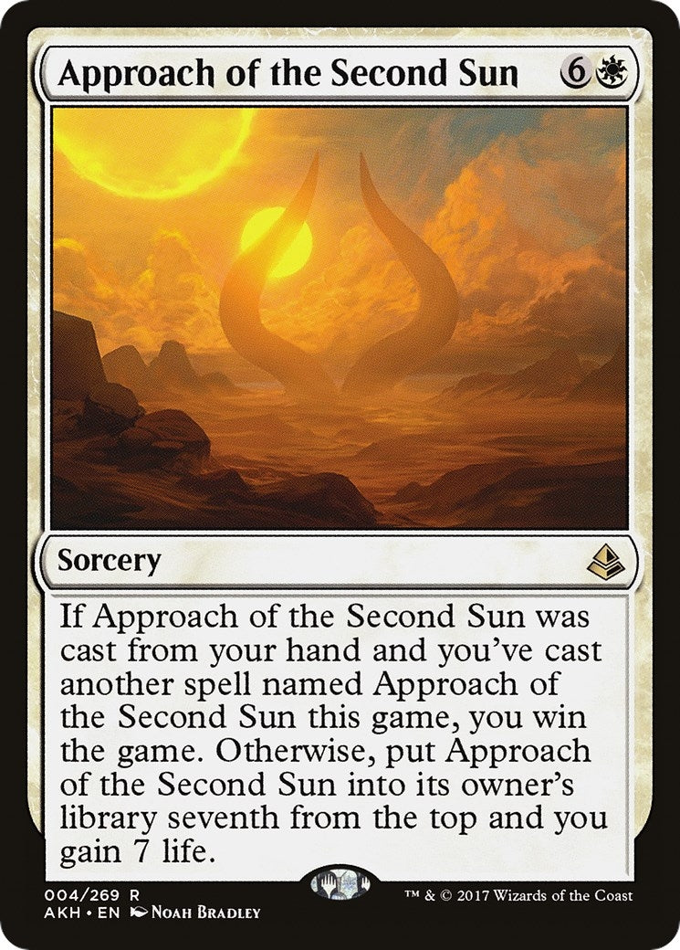 Image for Approach of the Second Sun (Amonkhet) (4) - Magic: The Gathering