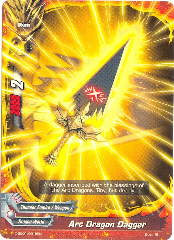 Image for Arc Dragon Dagger (X-SD01: Demon Lord Dragon of Tempest) (X-SD01/0015EN) - Future Card BuddyFight