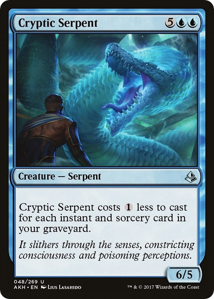 Image for Cryptic Serpent (Amonkhet) (48) - Magic: The Gathering