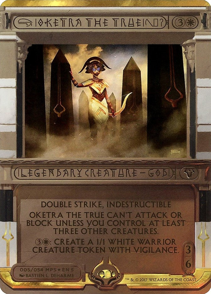 Image for Oketra the True (Masterpiece Series: Amonkhet Invocations) (5) - Magic: The Gathering
