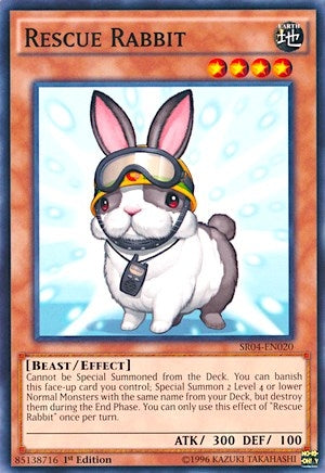 Image for Rescue Rabbit (Structure Deck: Dinosmasher's Fury) (SR04-EN020) - YuGiOh