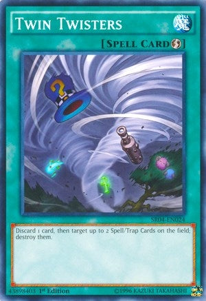 Image for Twin Twisters (Structure Deck: Dinosmasher's Fury) (SR04-EN024) - YuGiOh