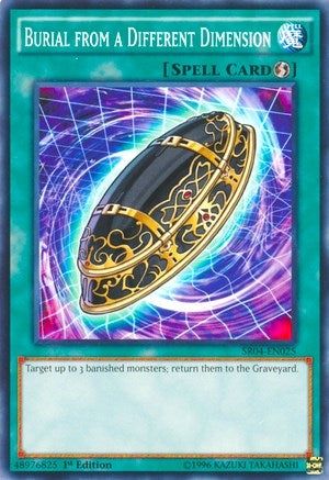 Image for Burial from a Different Dimension (Structure Deck: Dinosmasher's Fury) (SR04-EN025) - YuGiOh