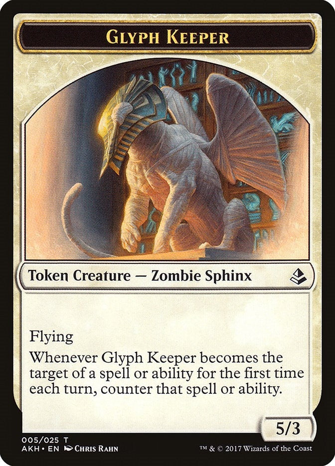 Image for Glyph Keeper Token (Amonkhet) (5) - Magic: The Gathering