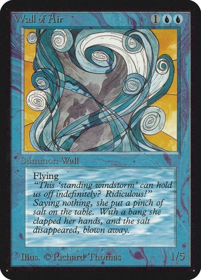 Image for Wall of Air (Alpha Edition) - Magic: The Gathering