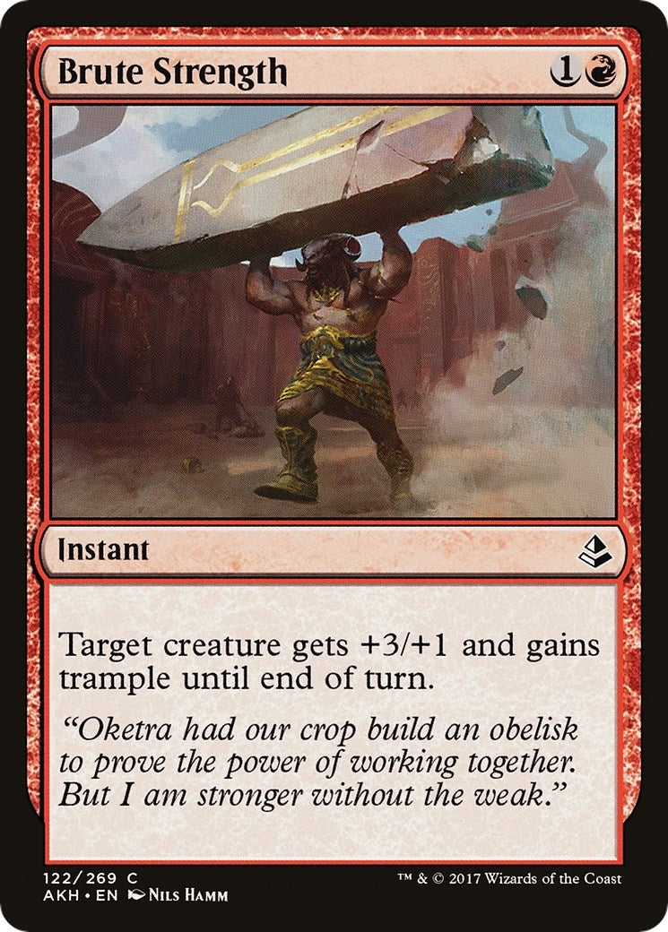 Image for Brute Strength (Amonkhet) (122) - Magic: The Gathering