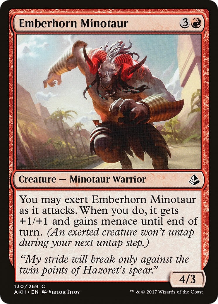 Image for Emberhorn Minotaur (Amonkhet) (130) - Magic: The Gathering