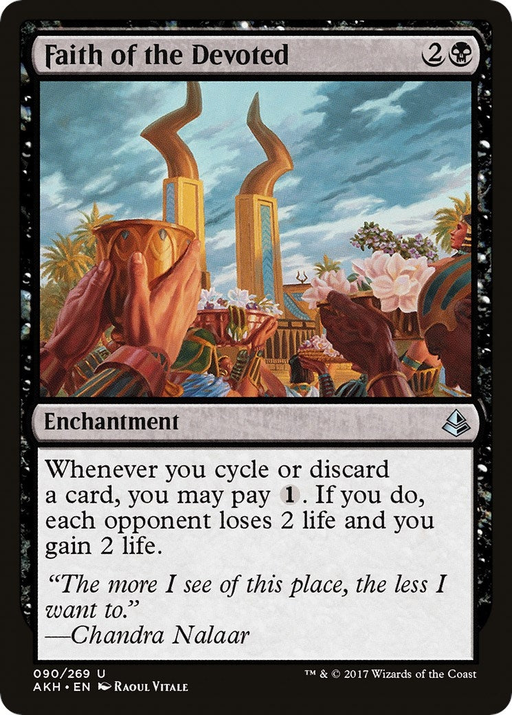 Image for Faith of the Devoted (Amonkhet) (90) - Magic: The Gathering