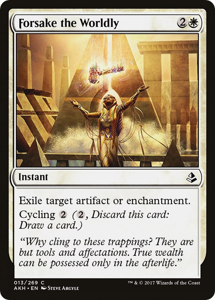 Image for Forsake the Worldly (Amonkhet) (13) - Magic: The Gathering