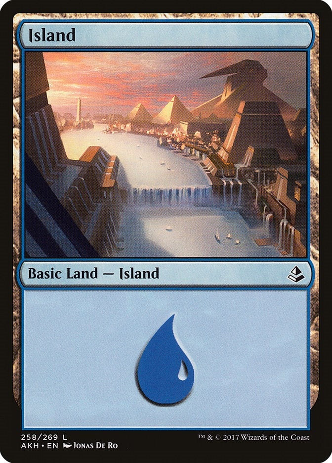 Image for Island (258) (Amonkhet) (258) - Magic: The Gathering