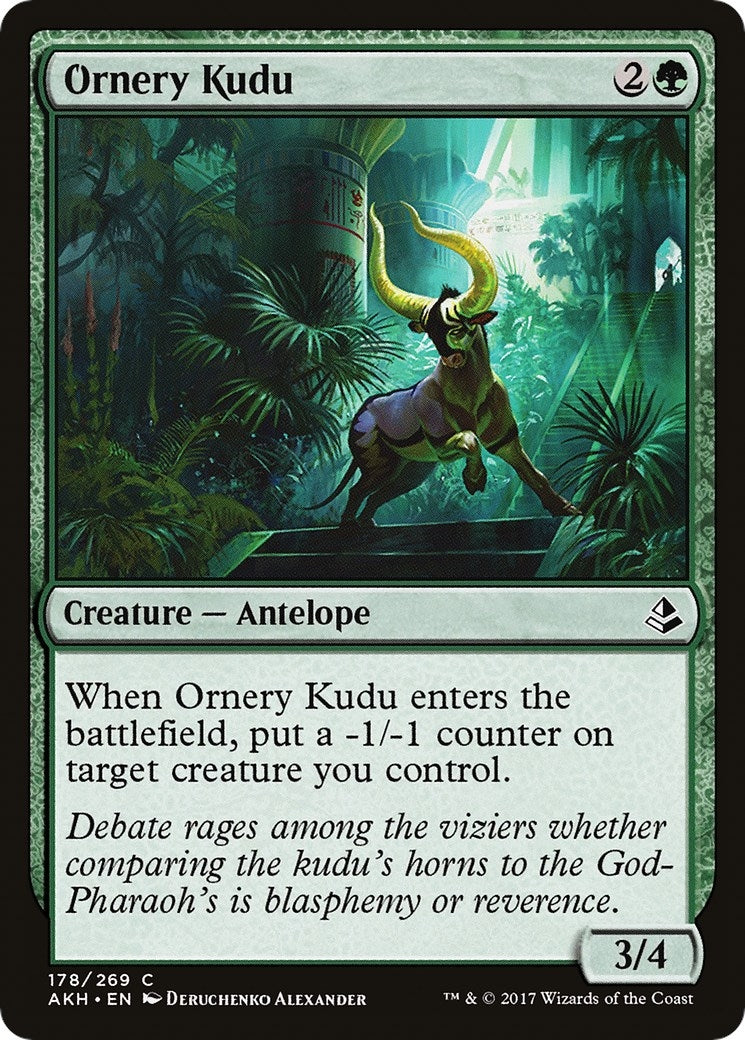 Image for Ornery Kudu (Amonkhet) (178) - Magic: The Gathering