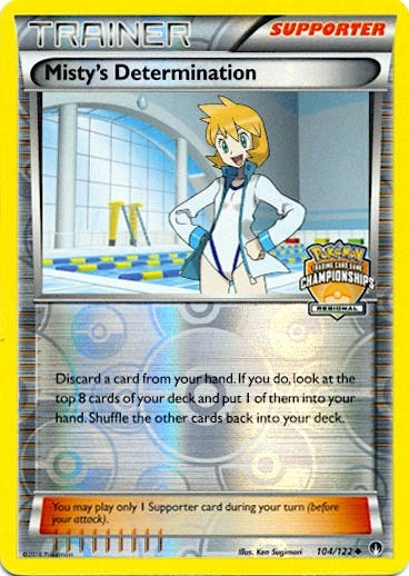 Image for Misty's Determination - 104/122 (Regional Championships) (League & Championship Cards) (104/122) - Pokemon