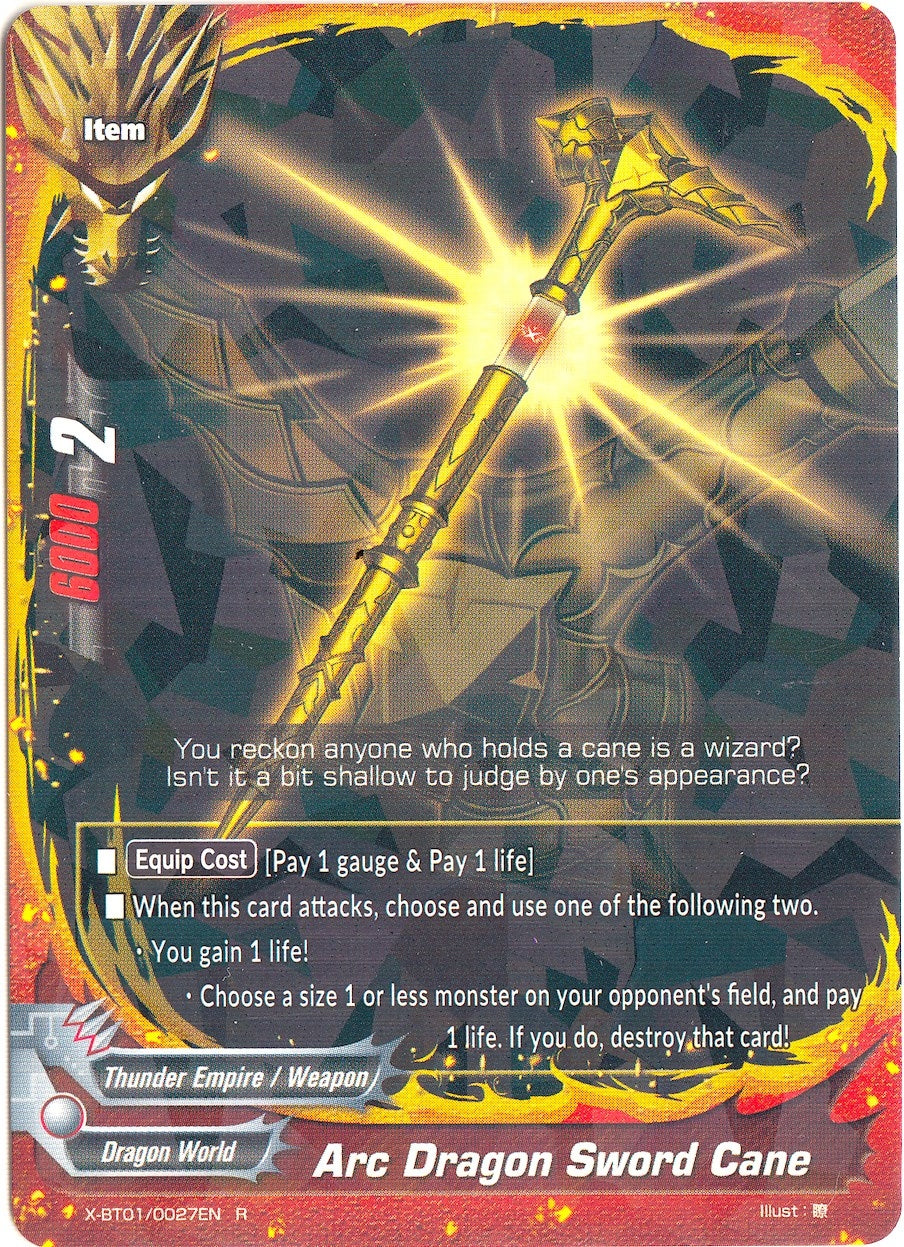 Image for Arc Dragon Sword Cane (The Dark Lord's Rebirth!) (X-BT01/0027EN) - Future Card BuddyFight