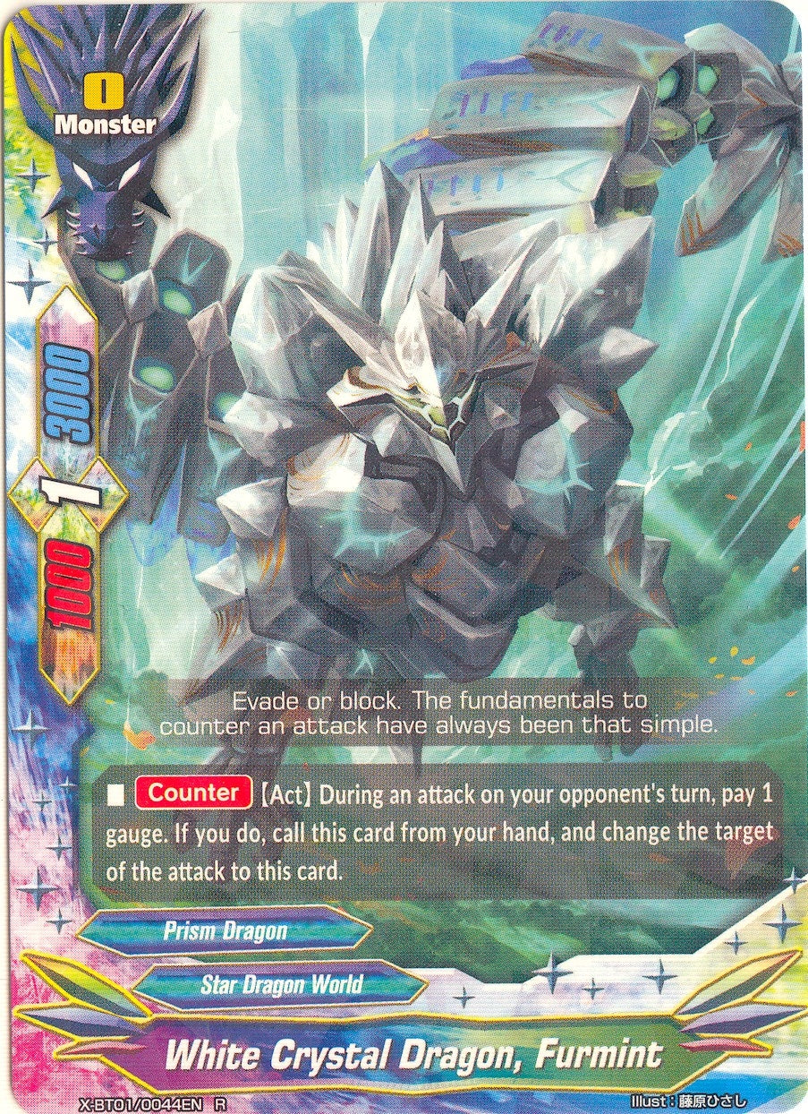 Image for White Crystal Dragon, Furmint (The Dark Lord's Rebirth!) (X-BT01/0044EN) - Future Card BuddyFight