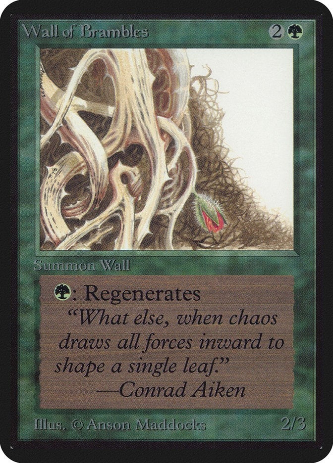 Image for Wall of Brambles (Alpha Edition) - Magic: The Gathering