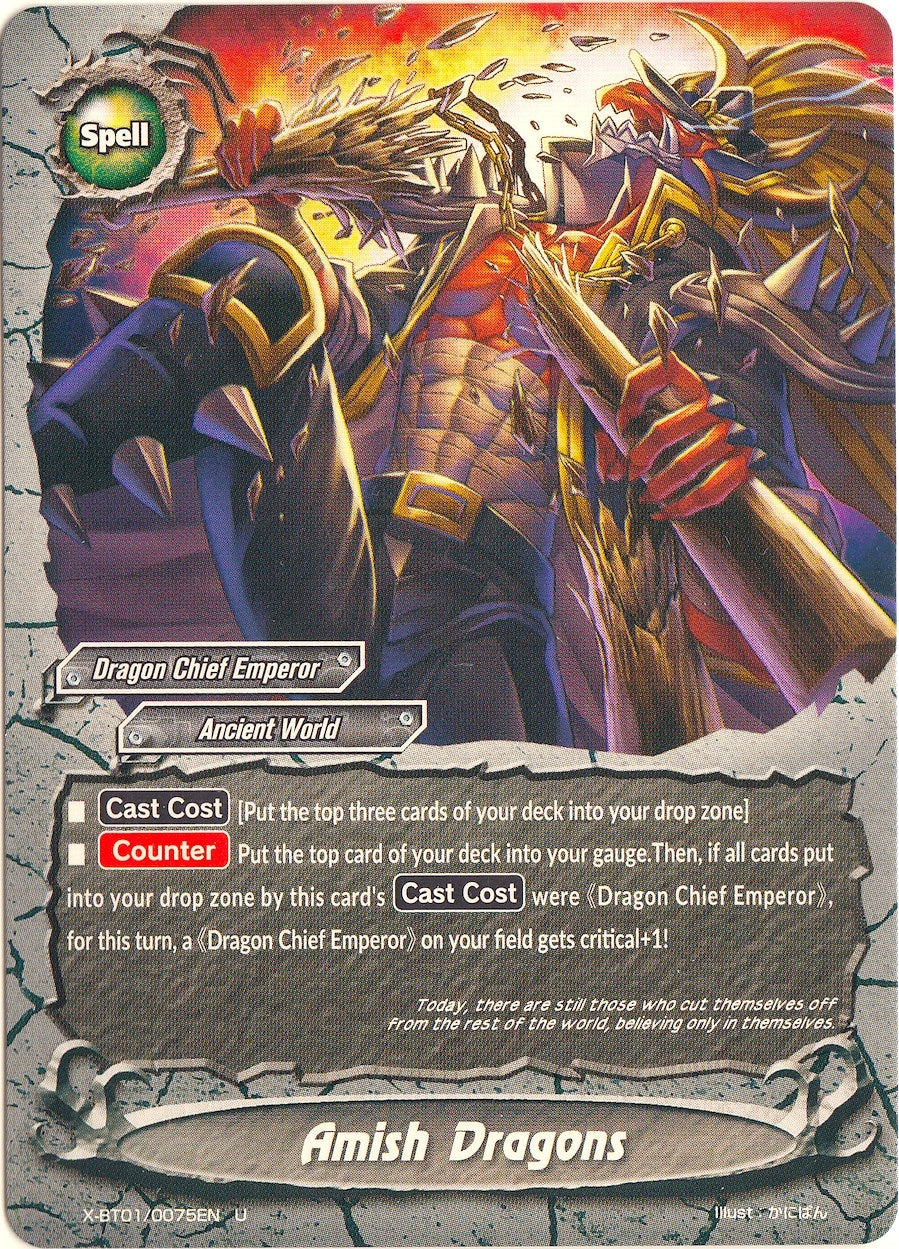 Image for Amish Dragons (The Dark Lord's Rebirth!) (X-BT01/0075EN) - Future Card BuddyFight