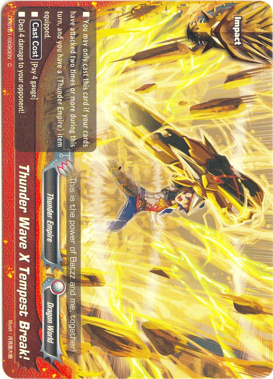 Image for Thunder Wave X Tempest Break! (The Dark Lord's Rebirth!) (X-BT01/0090EN) - Future Card BuddyFight