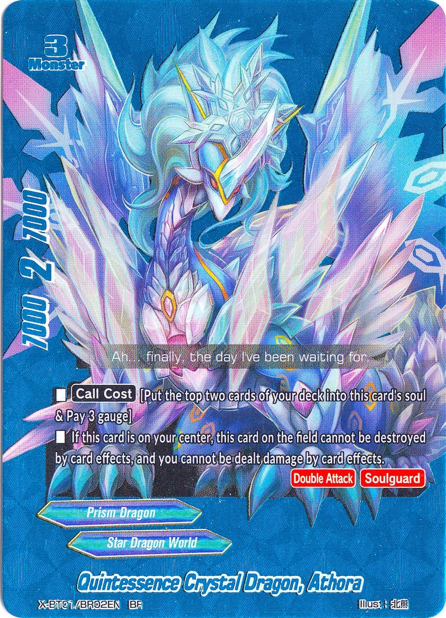 Image for Quintessence Crystal Dragon, Athora (BR) (The Dark Lord's Rebirth!) (X-BT01/BR02EN) - Future Card BuddyFight