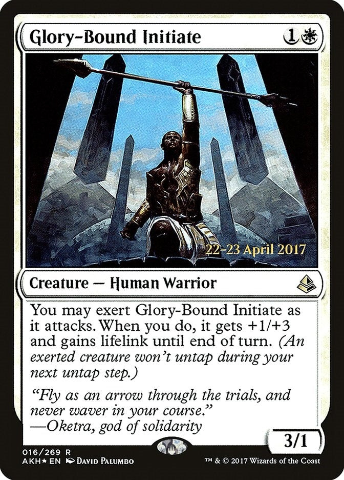 Image for Glory-Bound Initiate (Prerelease Cards) (16) - Magic: The Gathering