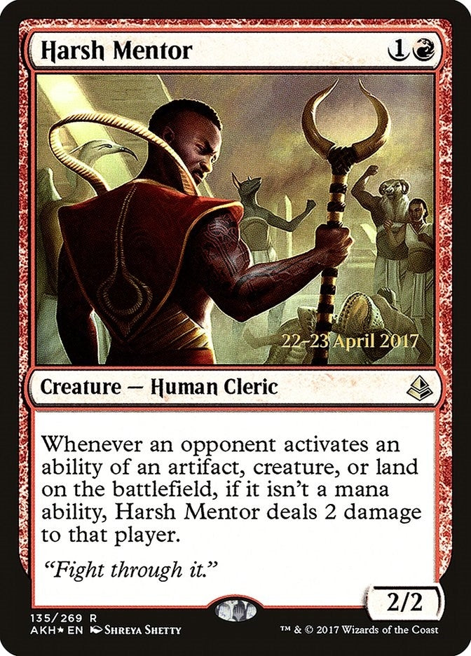 Image for Harsh Mentor (Prerelease Cards) (135) - Magic: The Gathering