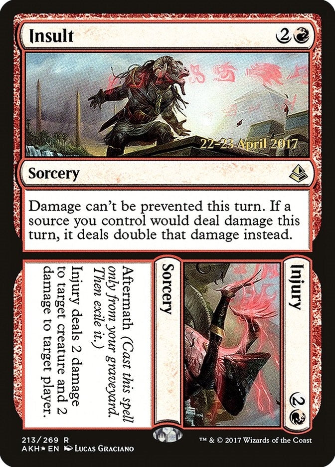 Image for Insult // Injury (Prerelease Cards) (213) - Magic: The Gathering