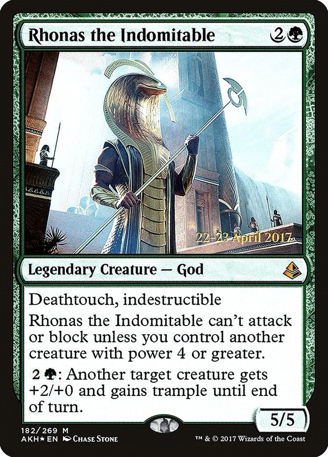 Image for Rhonas the Indomitable (Prerelease Cards) (182) - Magic: The Gathering