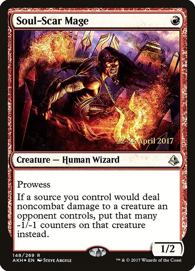 Image for Soul-Scar Mage (Prerelease Cards) (148) - Magic: The Gathering