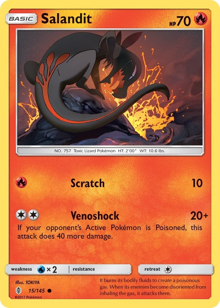 Image for Salandit (SM - Guardians Rising) (15/145) - Pokemon