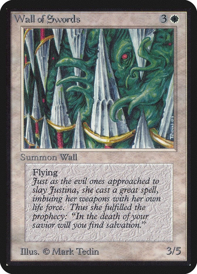 Image for Wall of Swords (Alpha Edition) - Magic: The Gathering
