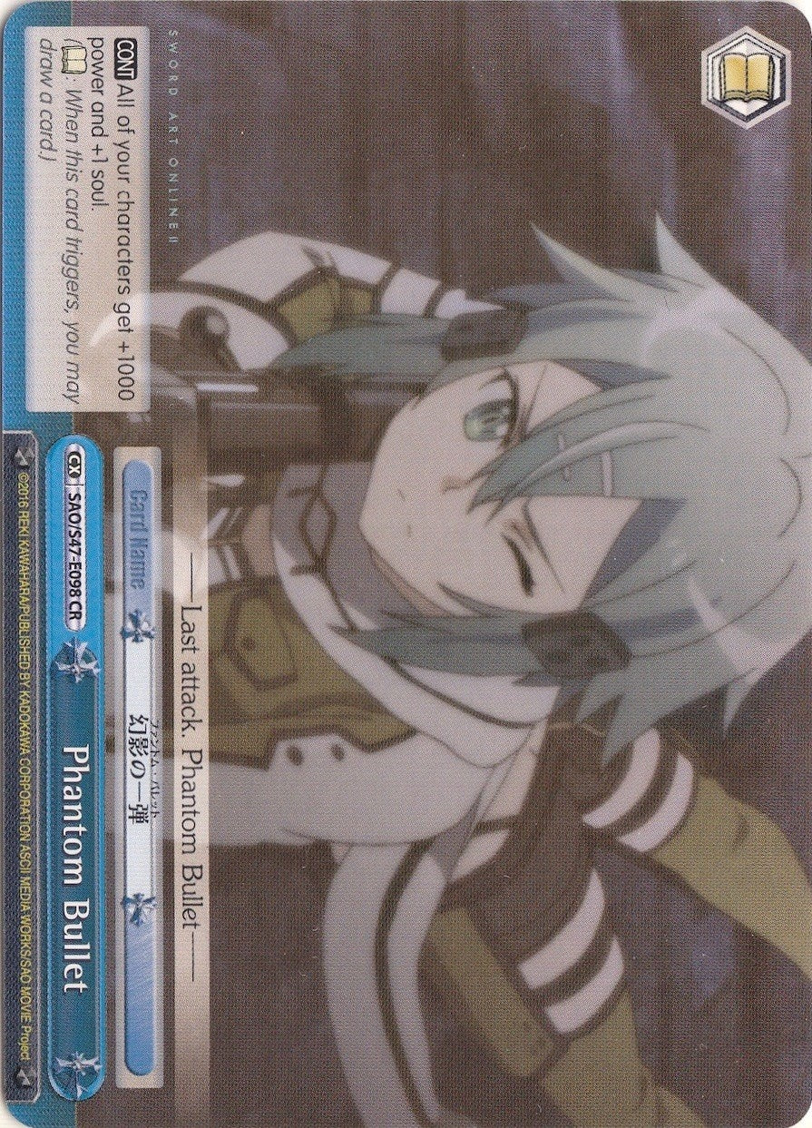 Image for Phantom Bullet (Sword Art Online Re: Edit) (SAO/S47-E098 CR) - Weiss Schwarz