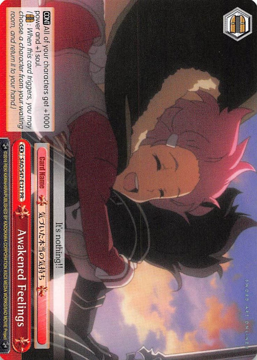 Image for Awakened Feelings - SAO/S47-E121 PR (Sword Art Online Re: Edit) (SAO/S47-E121 PR) - Weiss Schwarz