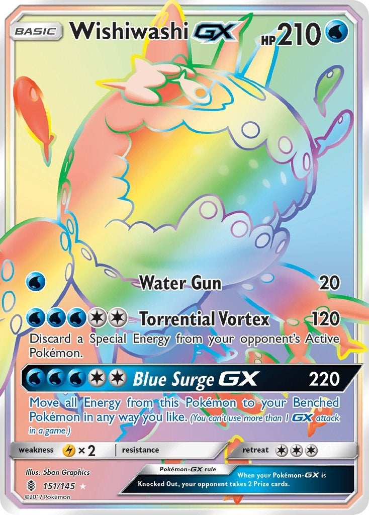Image for Wishiwashi GX (Secret) (SM - Guardians Rising) (151/145) - Pokemon
