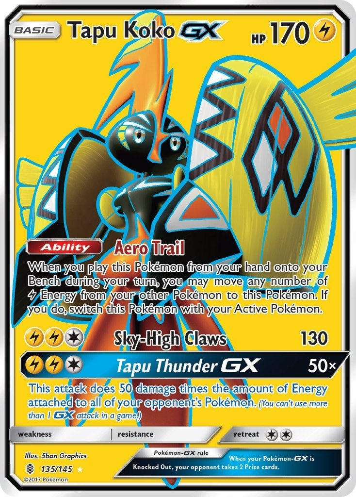 Image for Tapu Koko GX (Full Art) (SM - Guardians Rising) (135/145) - Pokemon